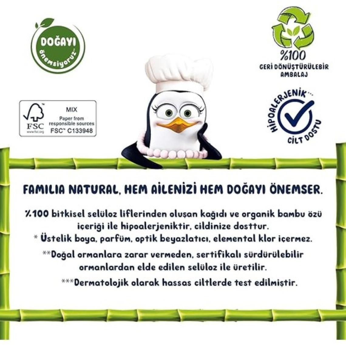 Familia Natural Kağıt Havlu 12'li Bambu Özlü