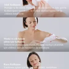 Clara Hygienics Yeniden Kullanılabilir %100 Organik Pamuk Yıkanabilir Makyaj Temizleme Pedi 3 Adet