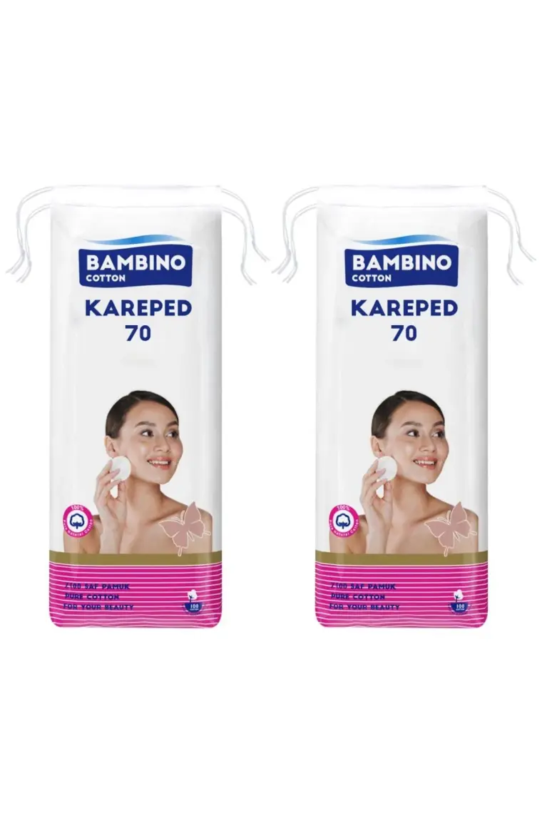Bambino 70'li Makyaj Temizleme Pamuğu X2