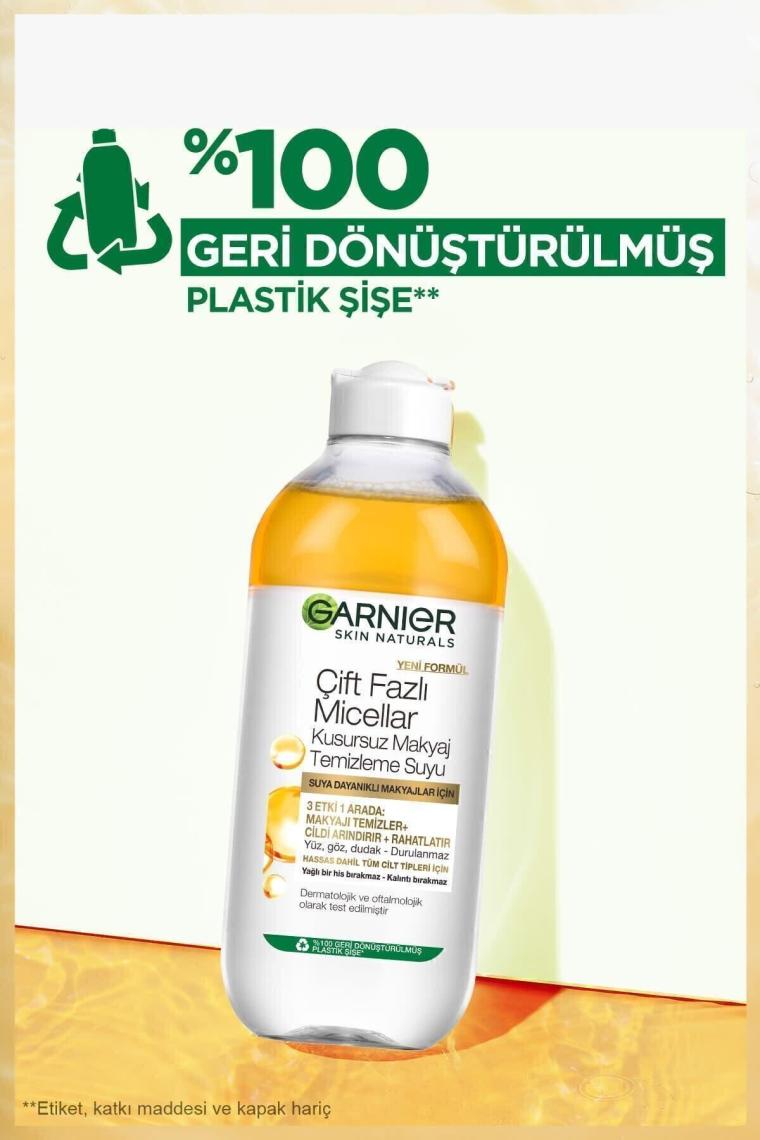 Garnier Micellar Çift Fazlı Kusursuz Makyaj Temizleme Suyu 400 ml