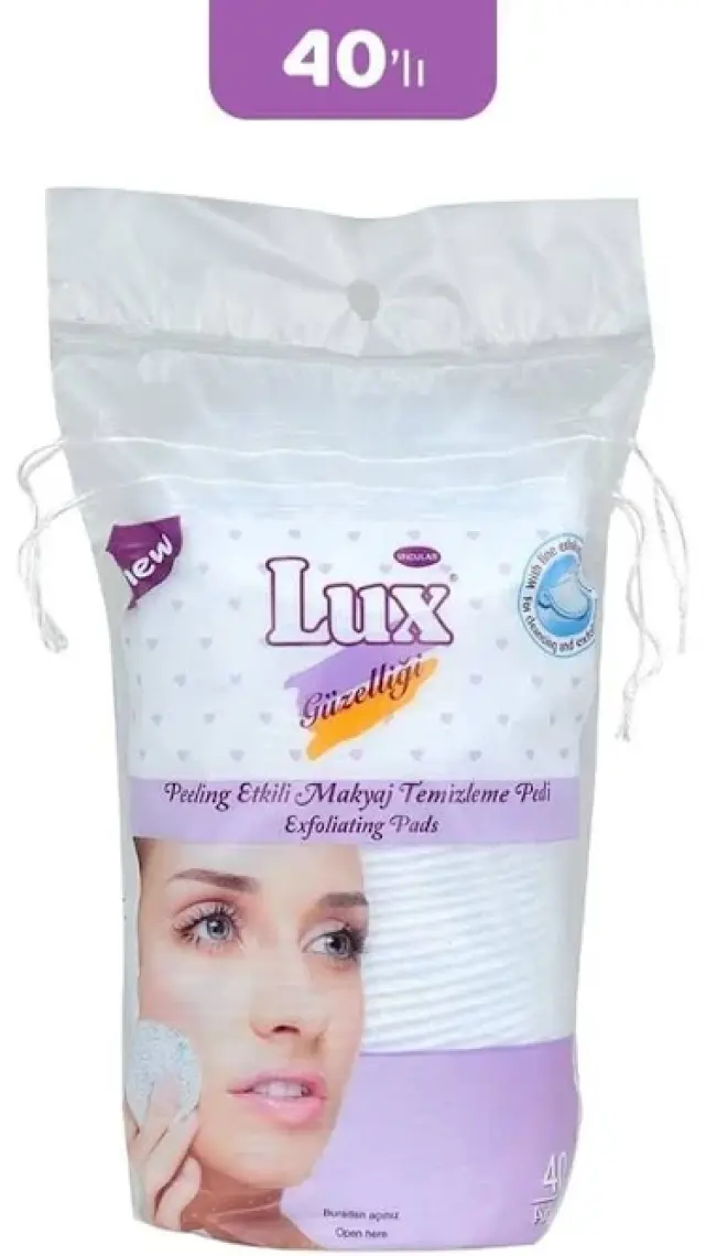 Lux Oval Disk Peeling Etkili Pamuk 40'lı