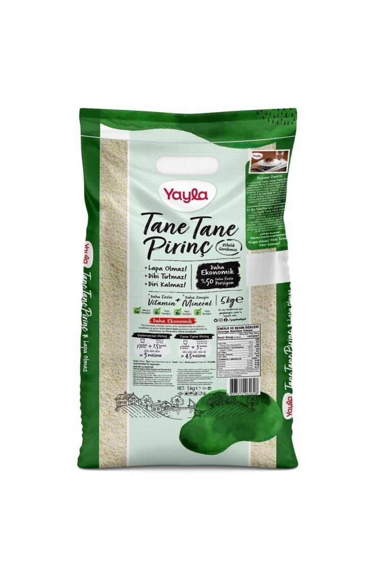 Yayla Dökme Çuval Tane Tane Pirinç 5 kg