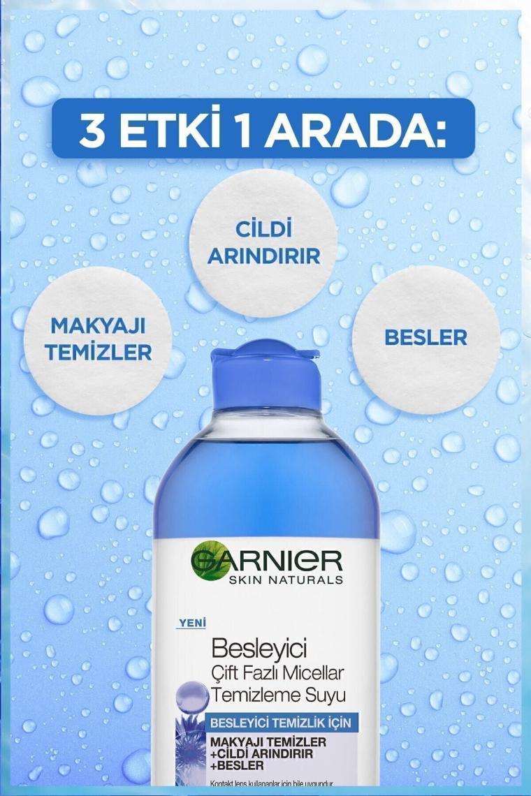 Garnier Micellar Çift Fazlı Besleyici Makyaj Temizleme Suyu 400 ml