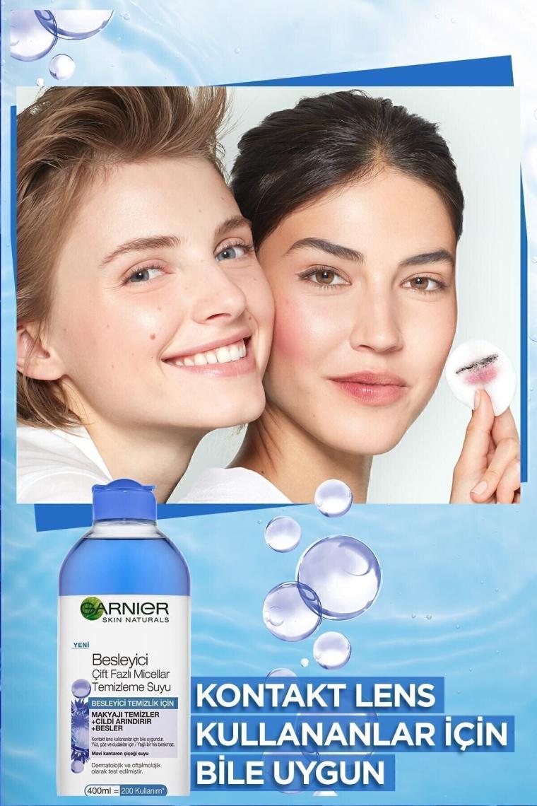 Garnier Micellar Çift Fazlı Besleyici Makyaj Temizleme Suyu 400 ml