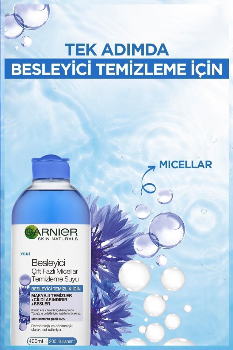 Garnier Micellar Çift Fazlı Besleyici Makyaj Temizleme Suyu 400 ml