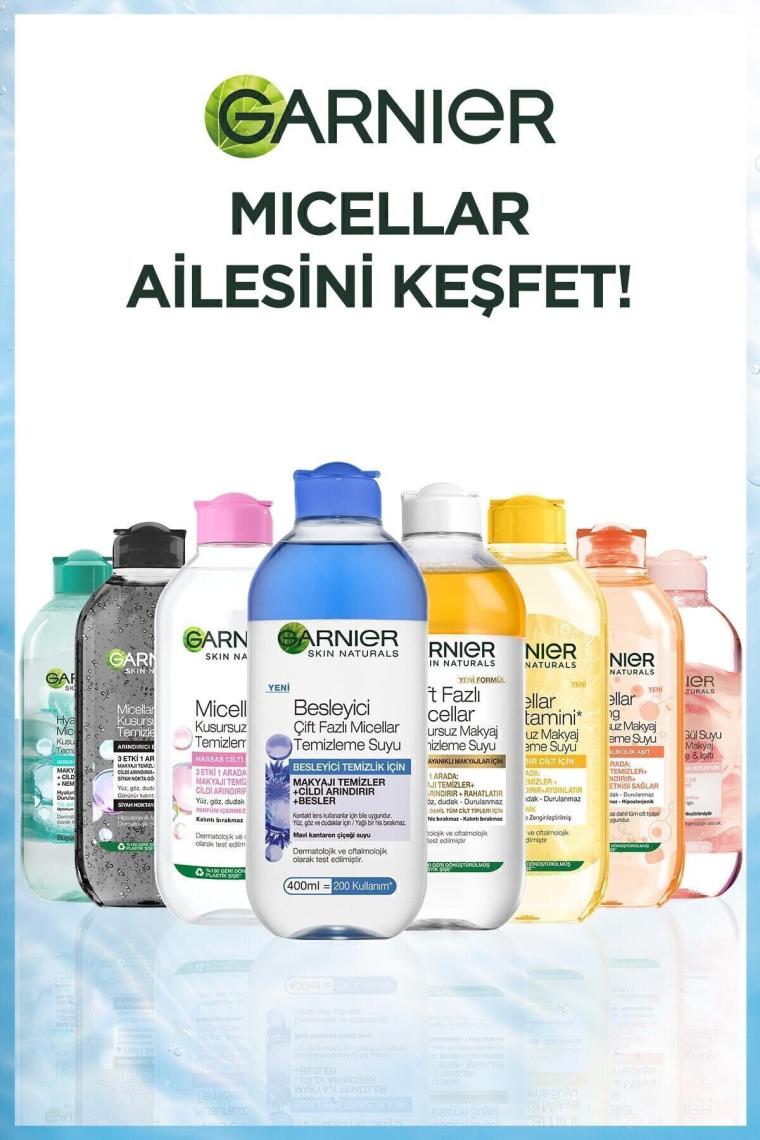 Garnier Micellar Çift Fazlı Besleyici Makyaj Temizleme Suyu 400 ml