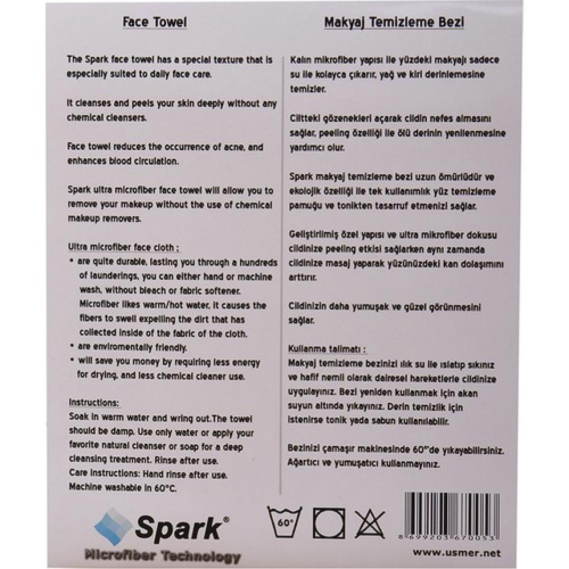 Spark Mikrofiber Makyaj Temizleme Bezi