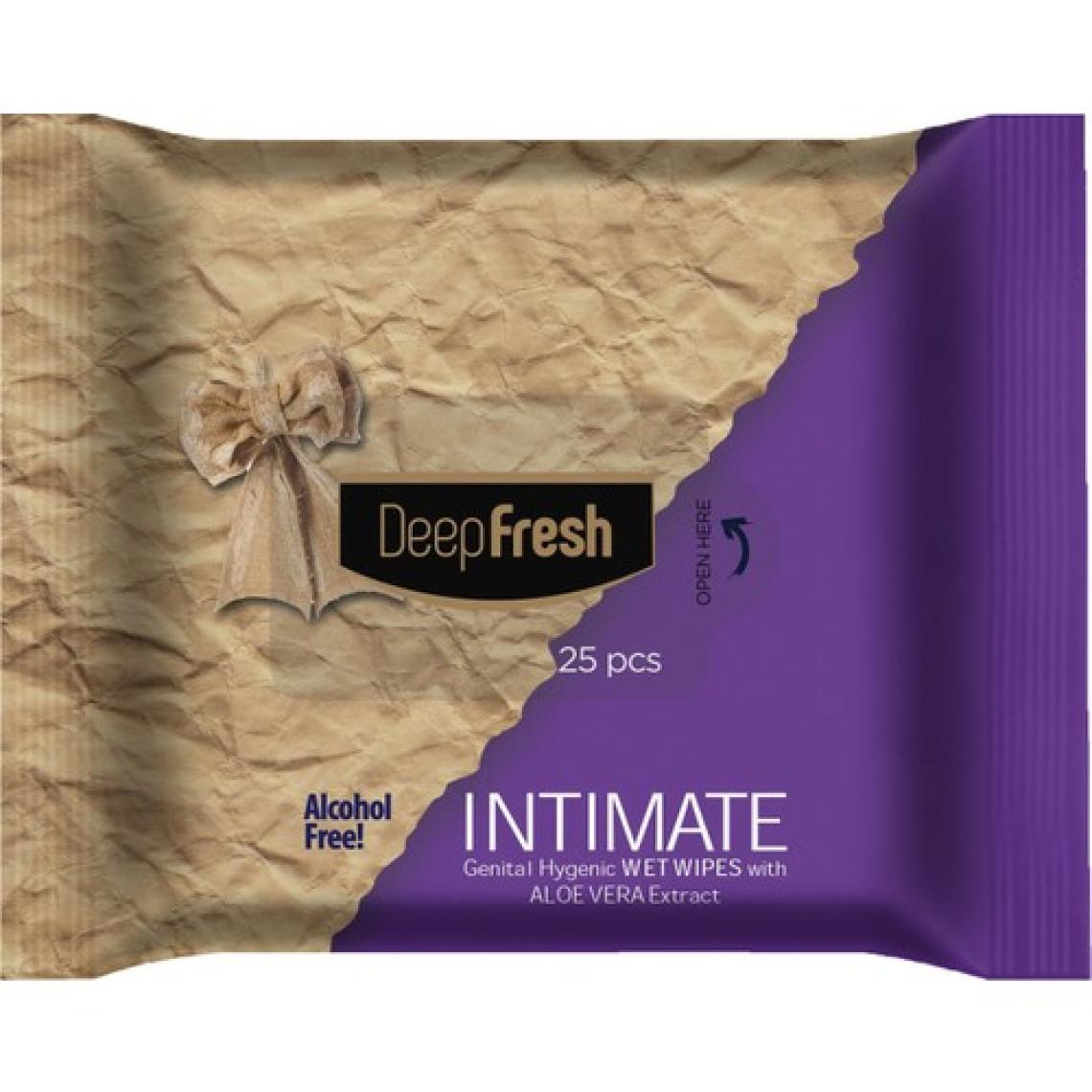 Deep Fresh Intimate Geniteal Bölge Temizleme Mendili Aloevera 25 Yaprak