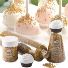 Altın Sanding Parlak Yenilebilir Süsleme Şekerleri 100 gr