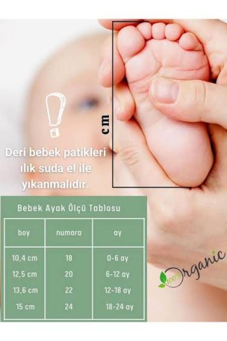 Sare Baby Deri Bebek Ayakkabısı Yeni Sezon Unisex
