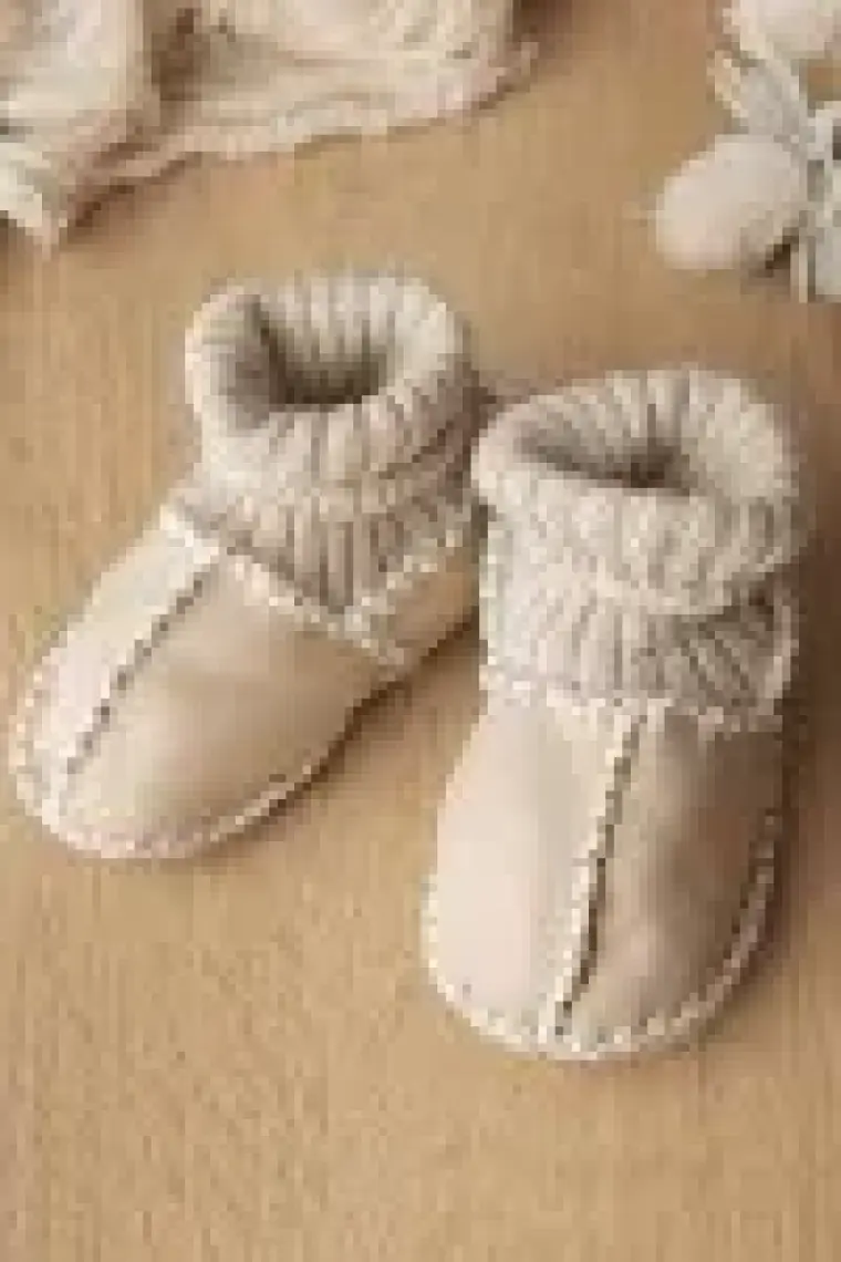 Sare Baby Deri Bebek Ayakkabısı Yeni Sezon Unisex