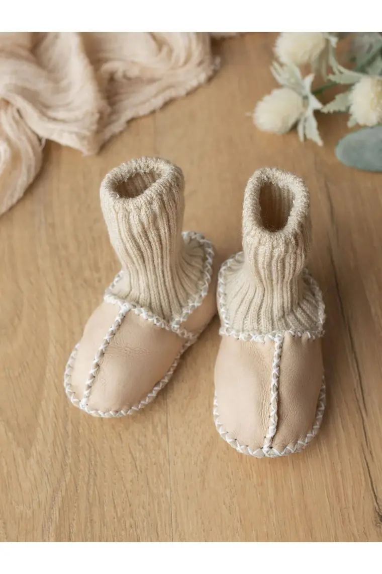 Sare Baby Deri Bebek Ayakkabısı Yeni Sezon Unisex
