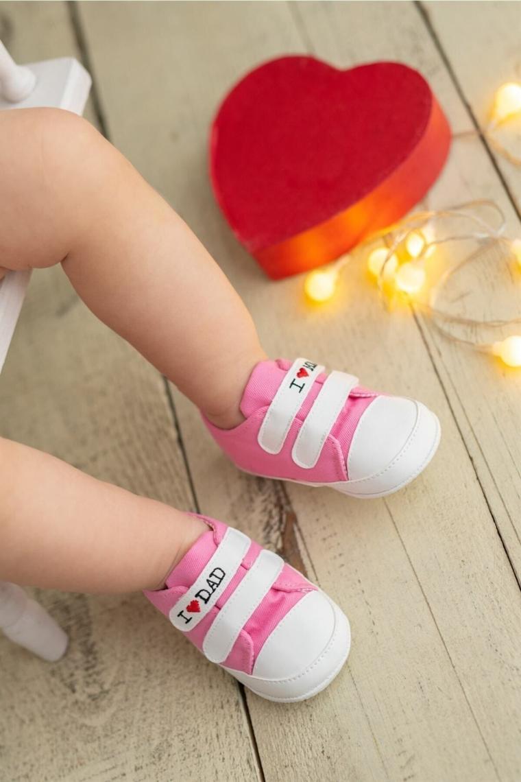 First Step I Love Mom And Dad Patik Pembe G-2287