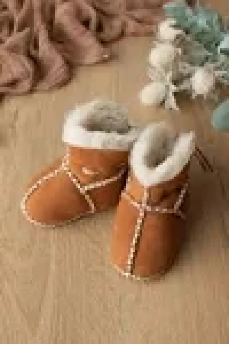 Sare Baby Organik Deri Bebek Botu Bebek Patiği