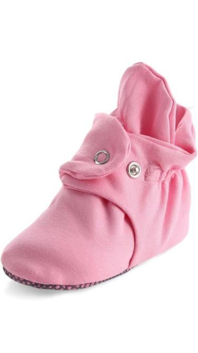 Ella Bonna Organik Pamuk Bebek Pandufu, Kaydırmaz Taban, Yenidoğan Patiği, Ev Kreş Ayakkabısı, Pembe