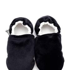 First Step Pamuk Astarlı Kadife Kaydırmaz Taban PATIK-SİYAH-F-847