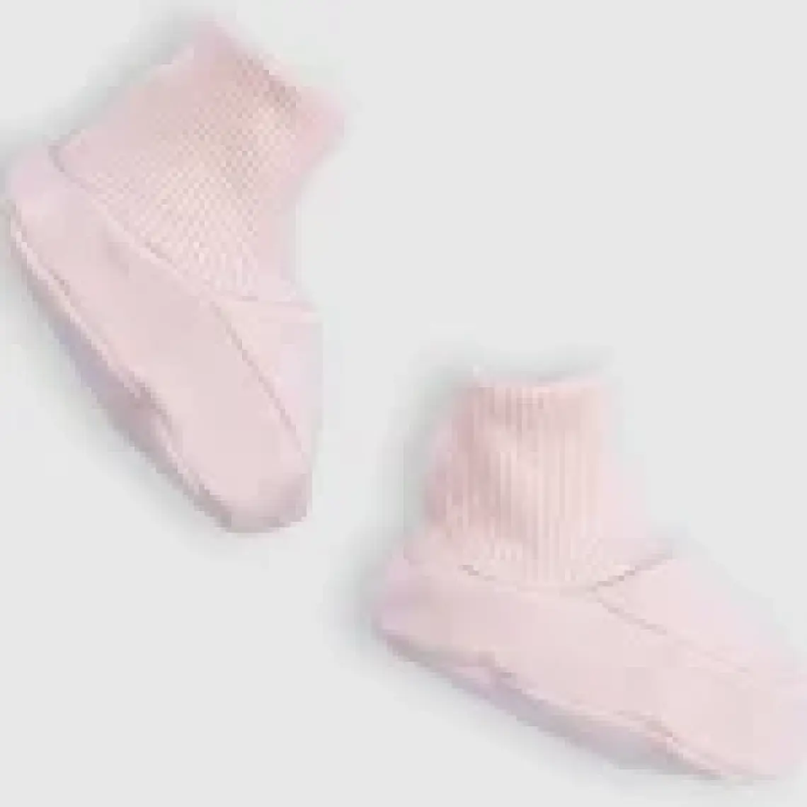 Organik Pamuk Yenidoğan Pembe Patik