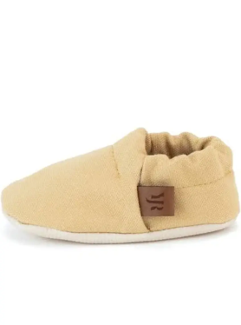 Caluu Baby Bej Oeko-Tex Pamuklu Bebek Patik