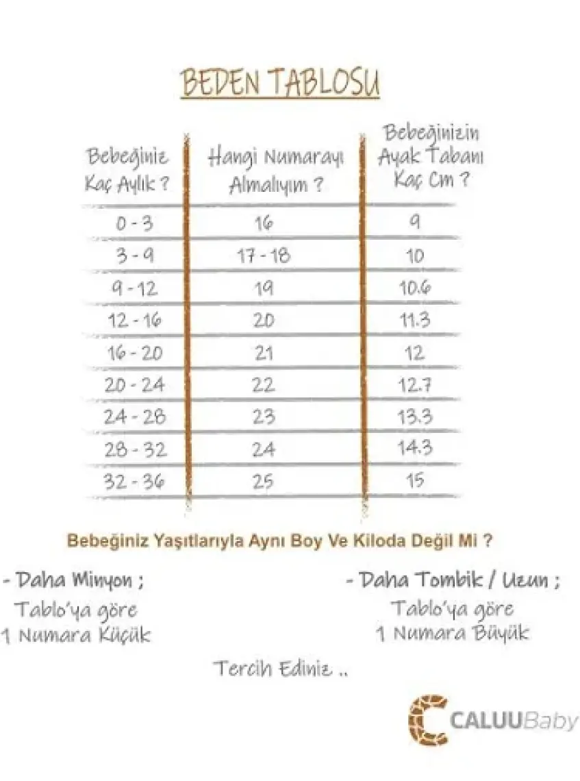 Caluu Baby Bej Oeko-Tex Pamuklu Bebek Patik