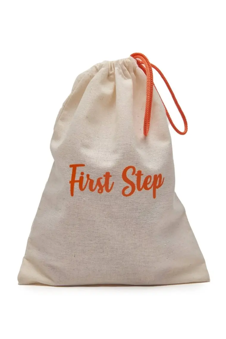 First Step Mavi Kız Bebek Suni Deri Fiyonklu Babet Patik