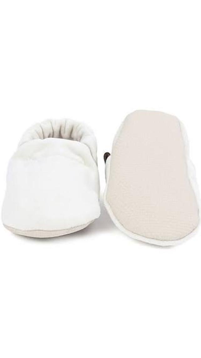 Caluu Baby Kadife Krem Bebek Patik