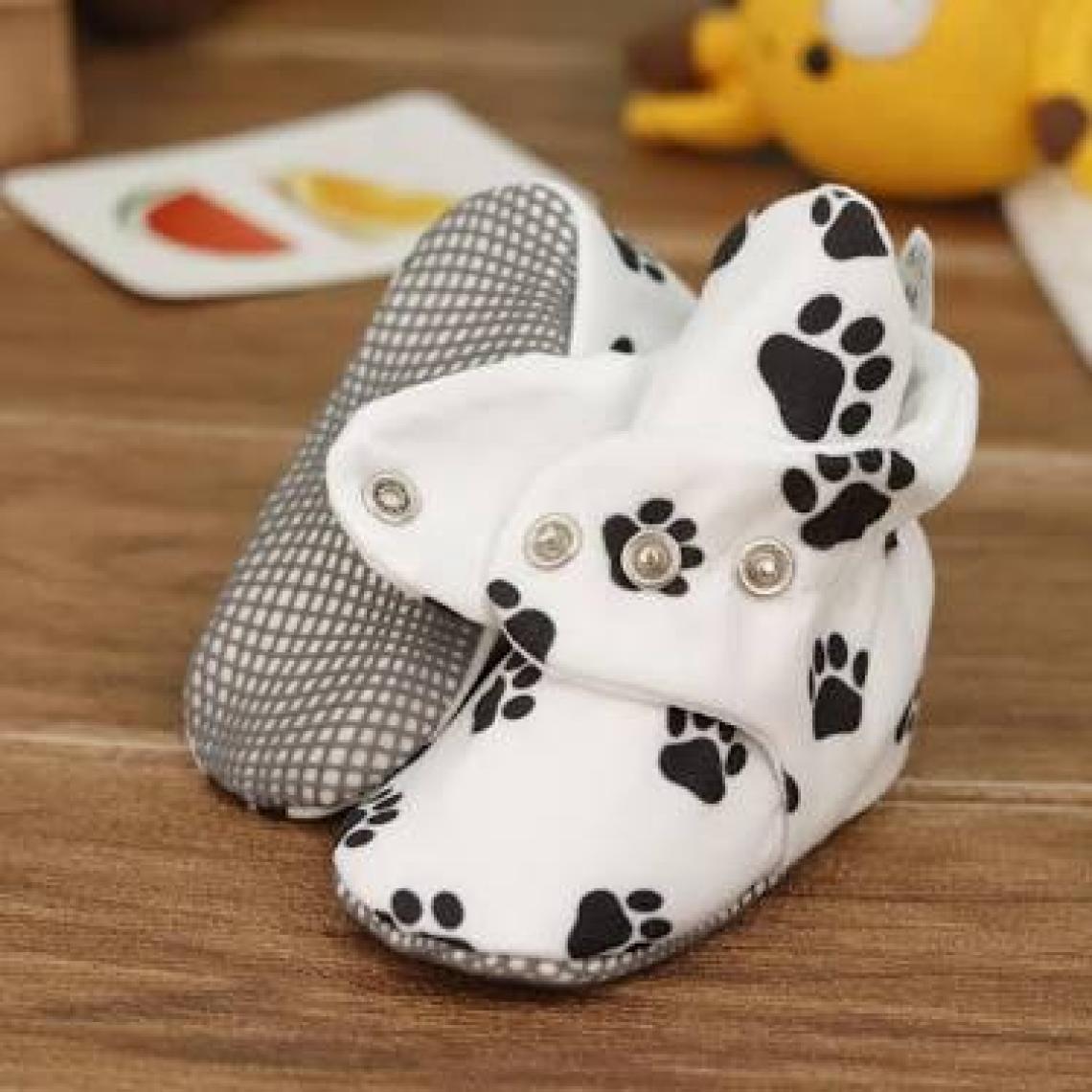 Ella Bonna Organik Pamuk Bebek Pandufu, Kaydırmaz Taban, Yenidoğan Patiği, Ev Kreş Ayakkabısı, Köpek Patisi