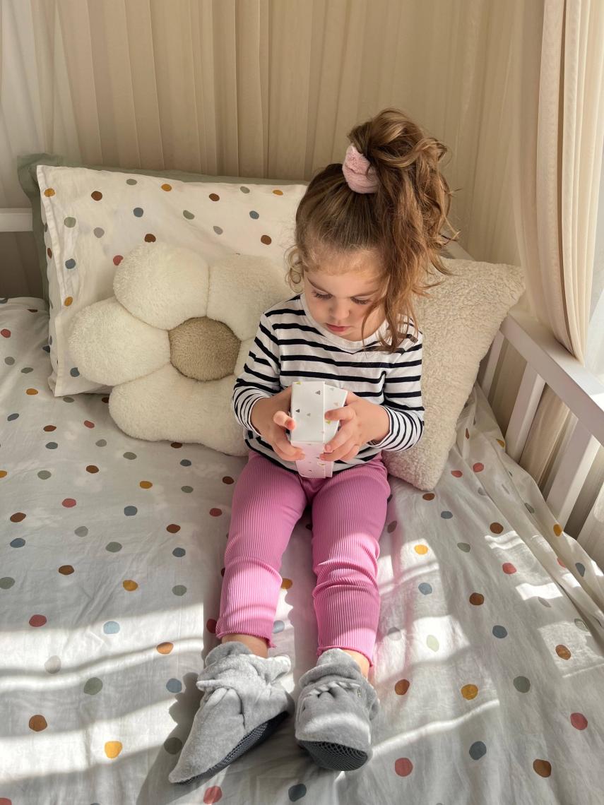 Ella Bonna Polar Bebek Pandufu, Kaydırmaz Taban, Organik Pamuk Astarlı, İlk Adım Ev Patiği, Gri