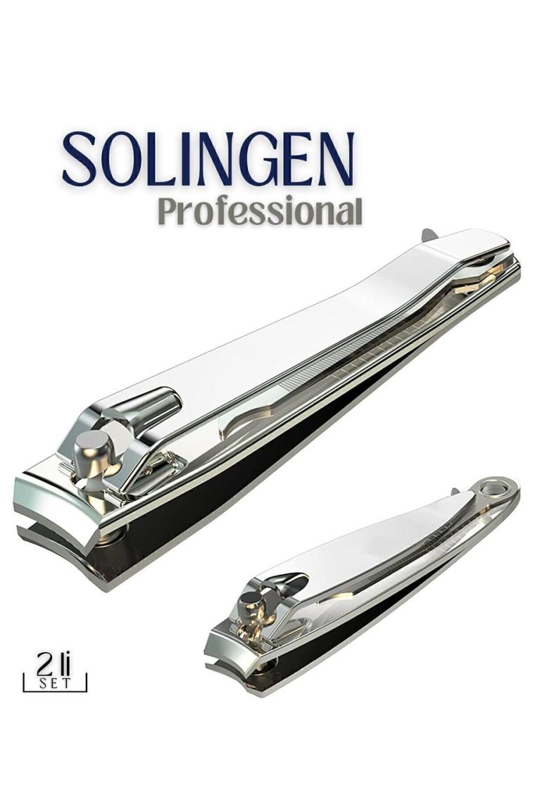 2 Li Tırnak Makası Seti Paslanmaz Çeliktırnak Makası Solingen Professional 718765