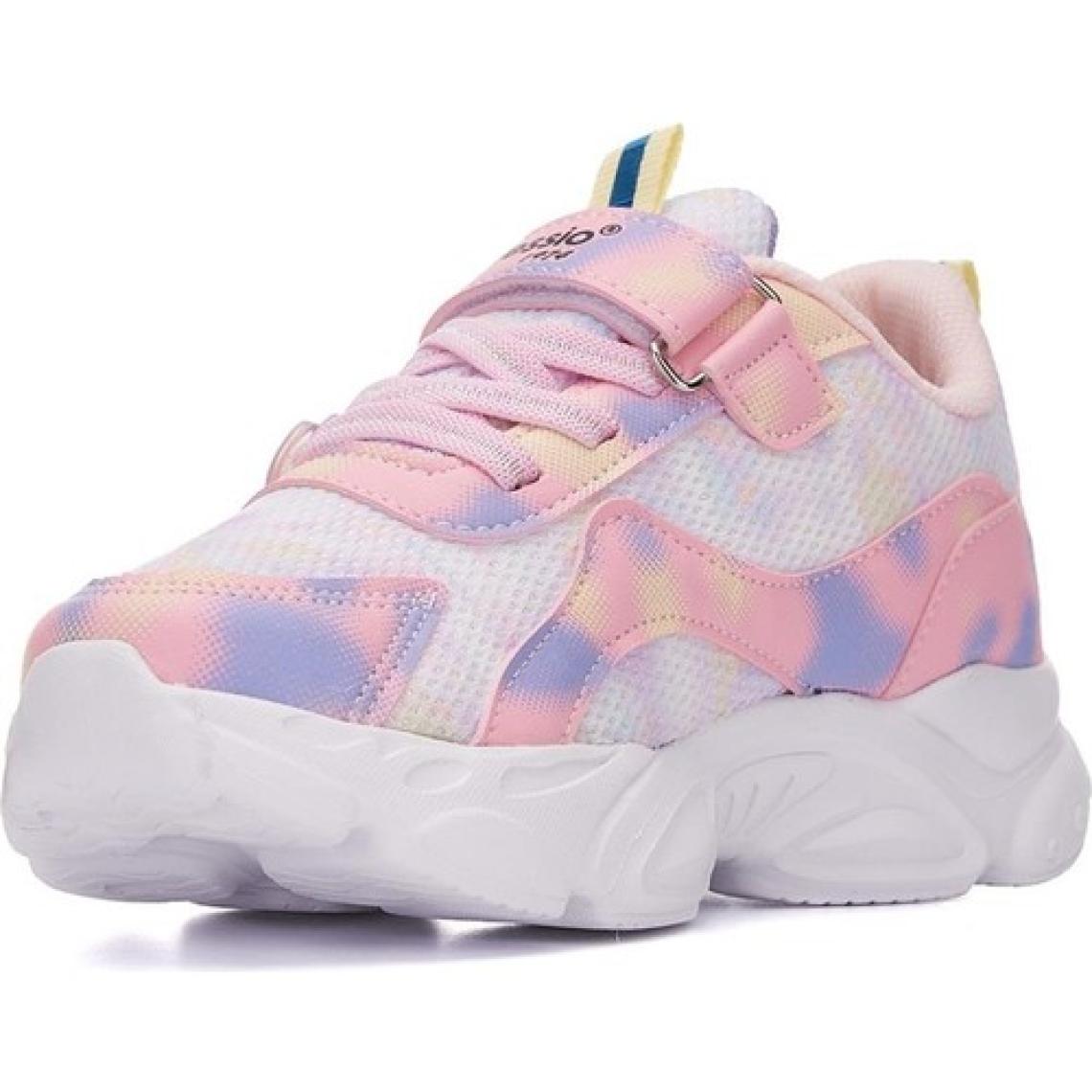 Albishoes Kız Çocuk Hafif Rahat Yazlık Cırt Cırtlı Kız Günlük Çocuk Sneaker Spor Ayakkabı