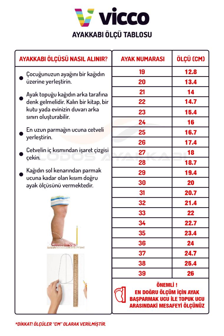 Vicco Anka Basic Kız Bebe Pudra Günlük Ayakkabı