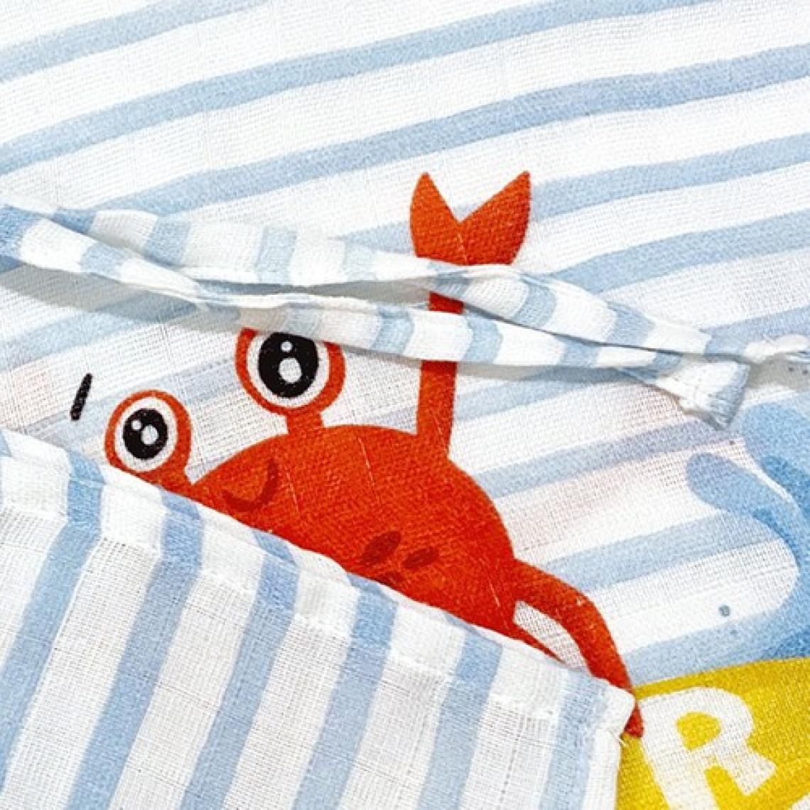 Casadora Baby Surfer Crab %100 Pamuk Bebek / Çocuk Müslin Panço