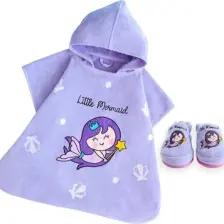 Milk&moo Çocuk Panço ve Ev Terliği Küçük Deniz Kızı