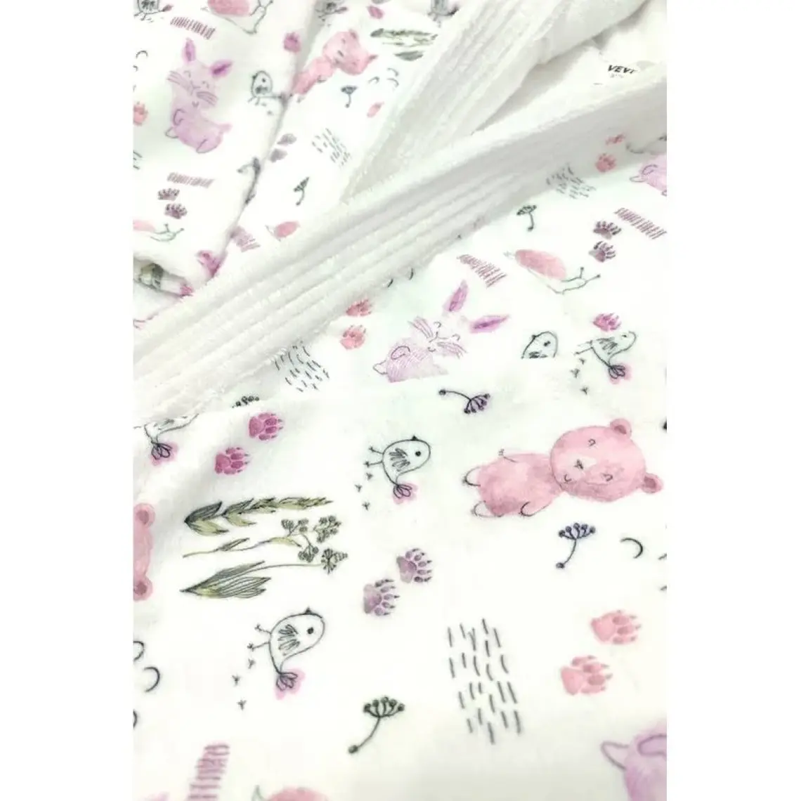 Vevien Home Happy Animals Dijital Baskılı Çocuk Bornozu 9-10 Yaş