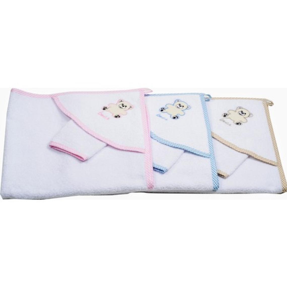 Nazbaby Ayıcıklı Bebek Havlusu - Mavi