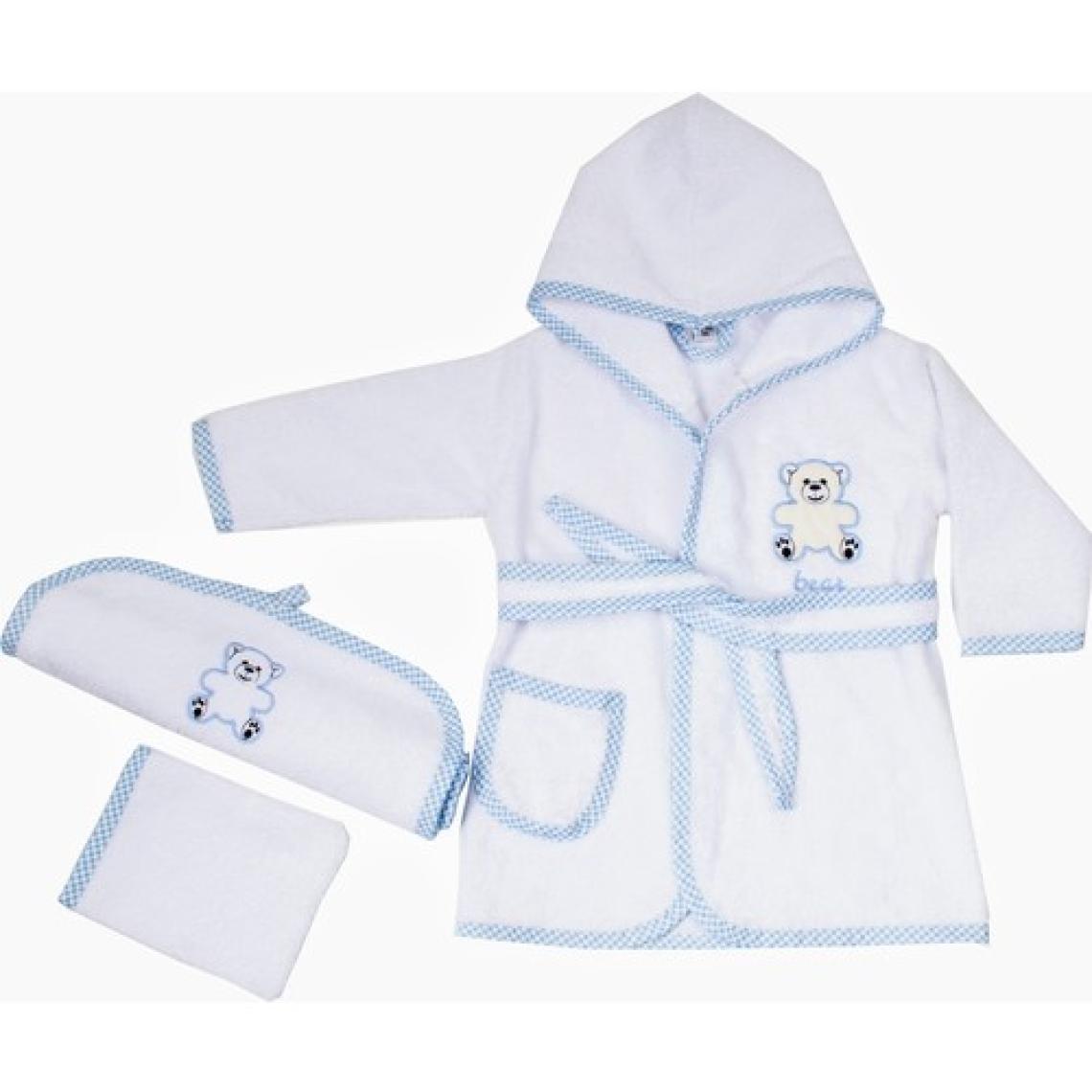 Nazbaby Bebek Bornozu Ayıcık (Üçlü)
