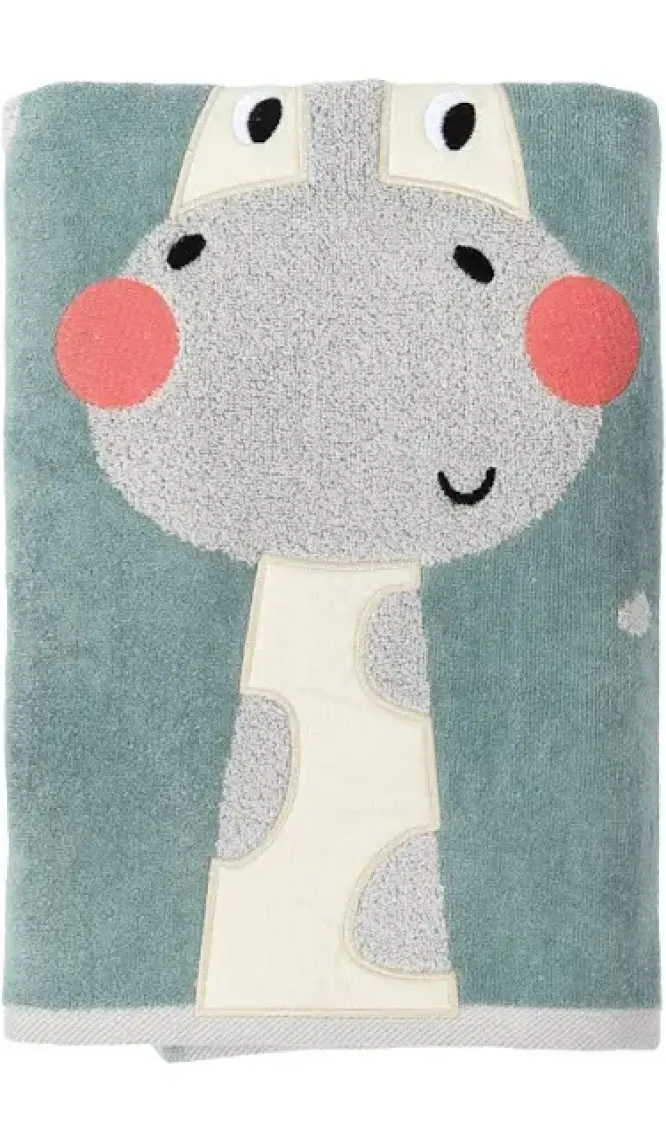 Casadora Baby Zürafa Desenli Velur Havlu - 70 x 140 cm