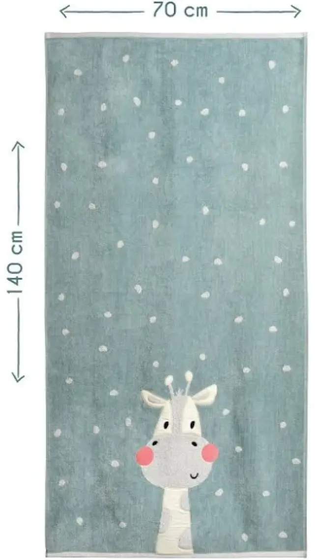 Casadora Baby Zürafa Desenli Velur Havlu - 70 x 140 cm