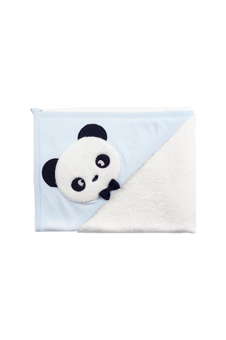 Sare Baby Sarebaby Sevimli Panda Erkek Bebek Bornoz Takımı Yeni Sezon