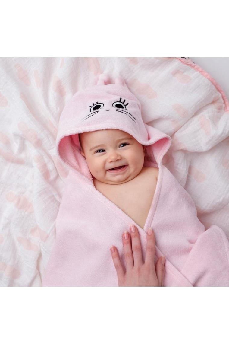 Milk&Moo Kadife Kundak Havlu Çançin