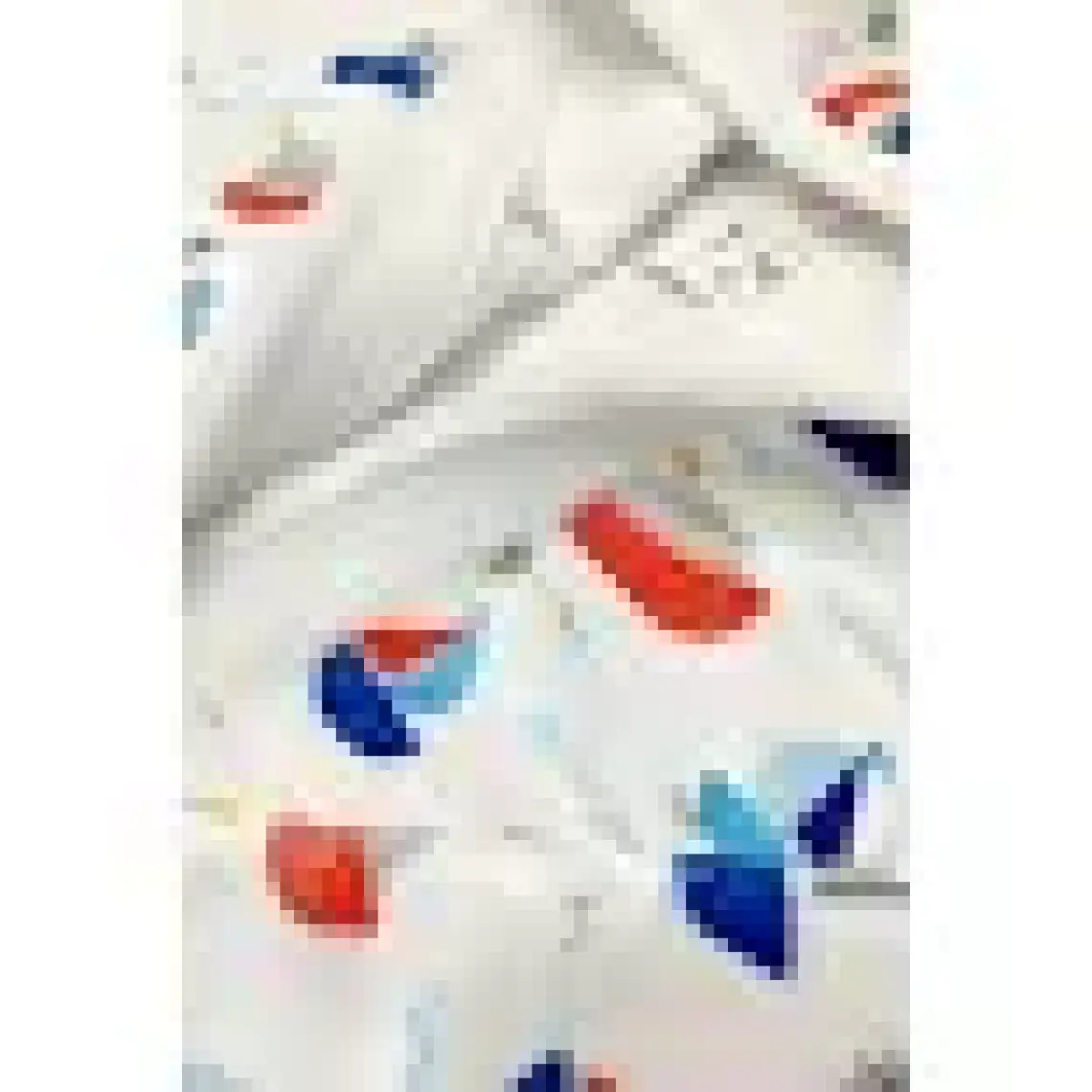 Vevien Home Sea Ship Dijital Baskılı Çocuk Bornozu 9-10 Yaş