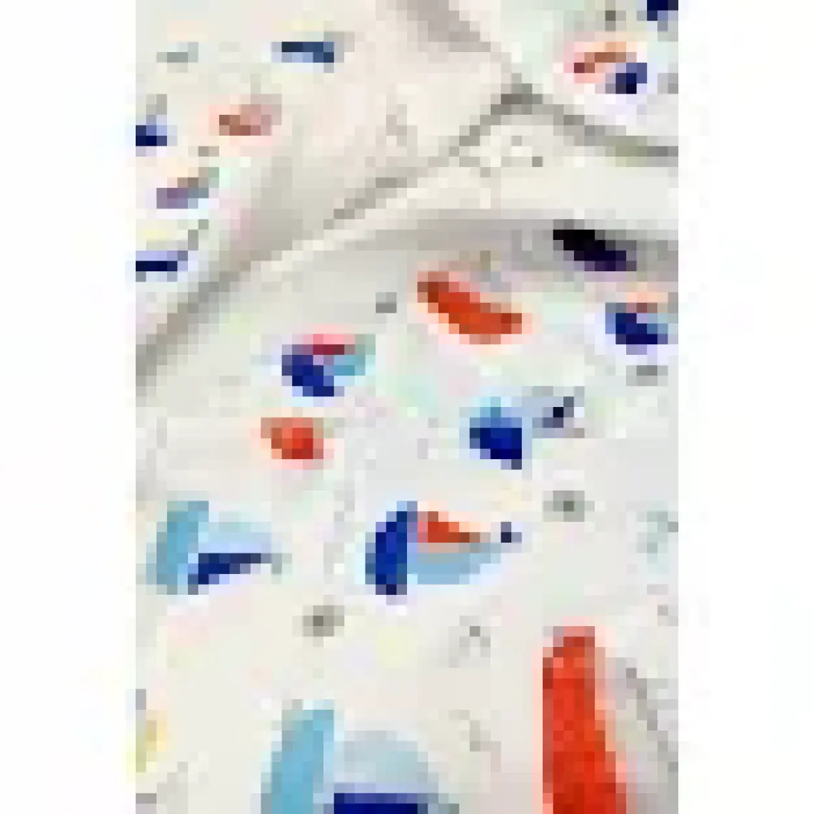 Vevien Home Sea Ship Dijital Baskılı Çocuk Bornozu 9-10 Yaş