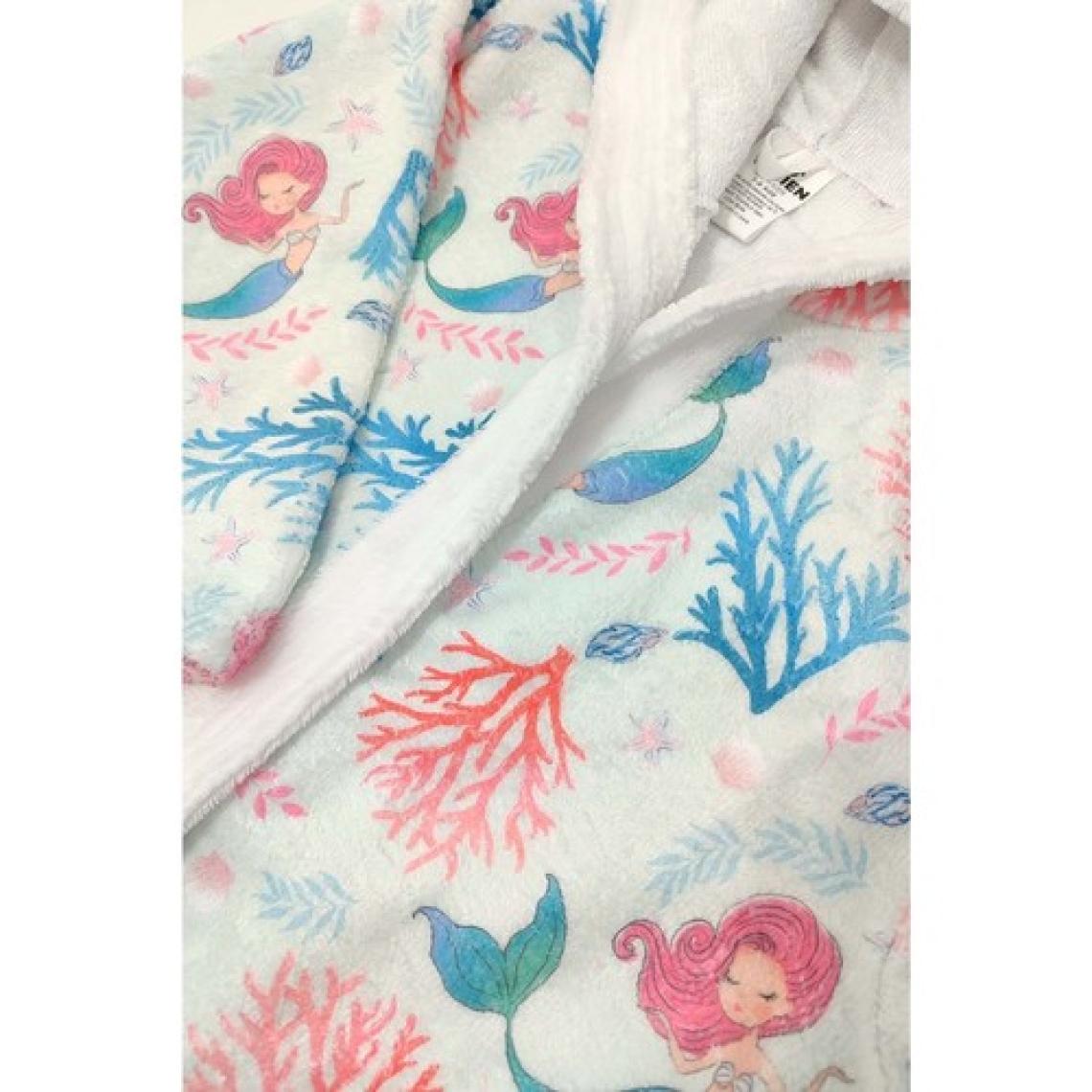 Vevien Home Mermaid Dijital Baskılı Çocuk Bornozu 11-12 Yaş