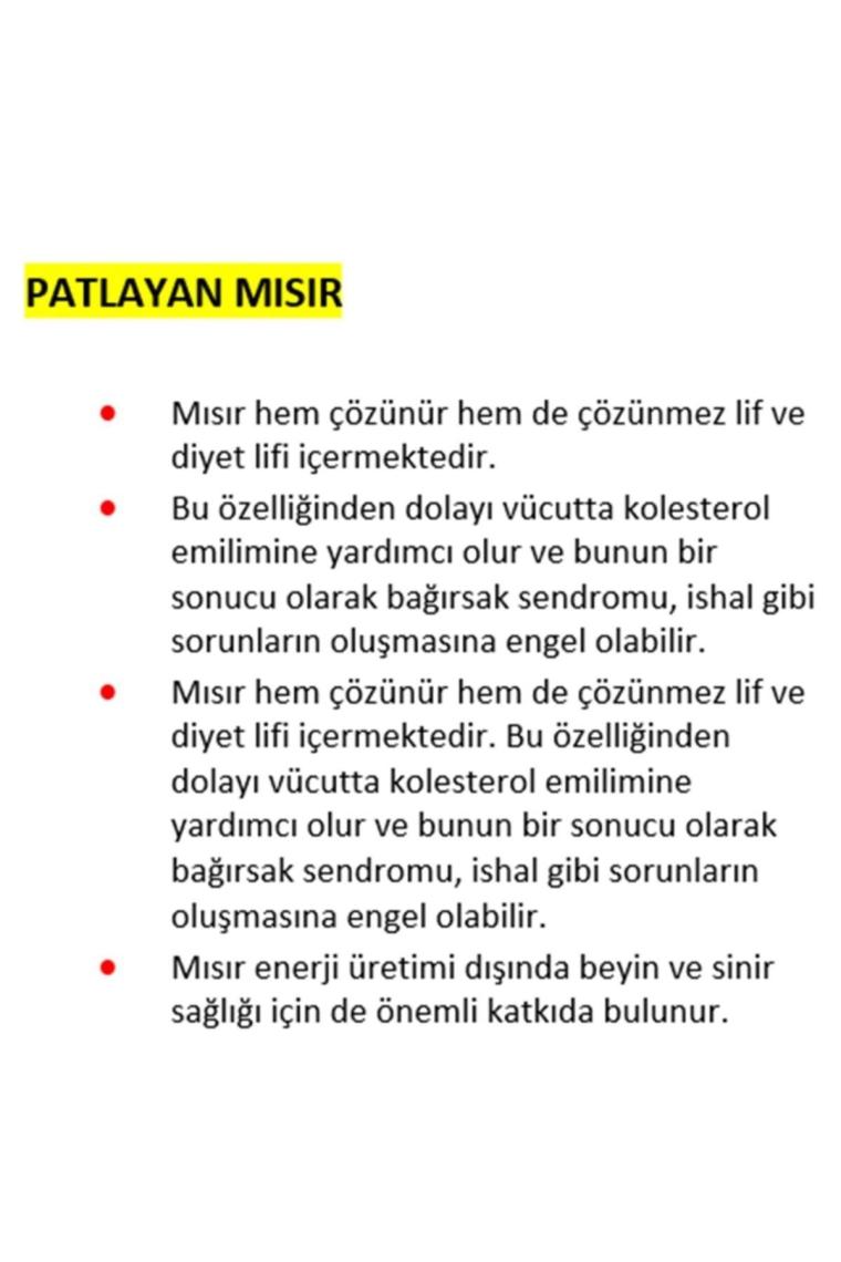 Patlayan Mısır 500 Gr