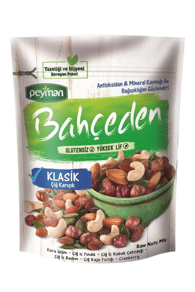 Bahçeden Klasik Çiğ Karışık Kuruyemiş 165 Gr