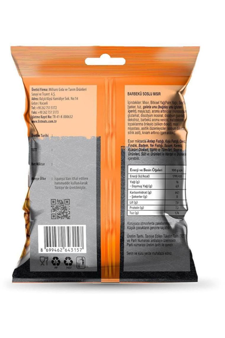 Barbekü Soslu Mısır 7 X 75 G