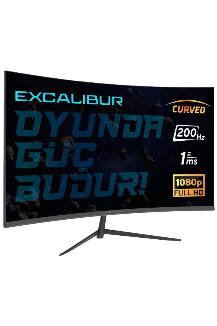 Excalibur M.E238FHD-G 23.8" 200HZ 1MS 300NIT (HDMI+Display) Curved Freesync + G-Sync FHD LED Monitör