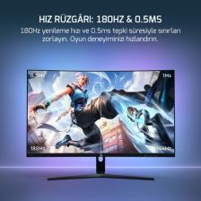 GamePower Vivid T50 27'' Curved RGB 180Hz 0.5ms FHD 1500R Curved 2x2W Speaker VA Gaming Monitör (Sıfır Ölü Piksel Garantili)
