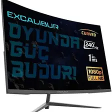 Casper Excalibur M.E315FHD-G 31.5" 260HZ 1MS 400NIT (HDMI+Display) Curved Freesync + G-Sync FHD Monitör