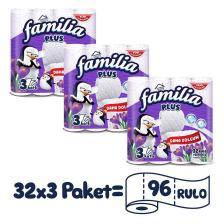 Plus Parfümlü Tuvalet Kağıdı 96 Rulo (32 RULO X 3 PAKET)