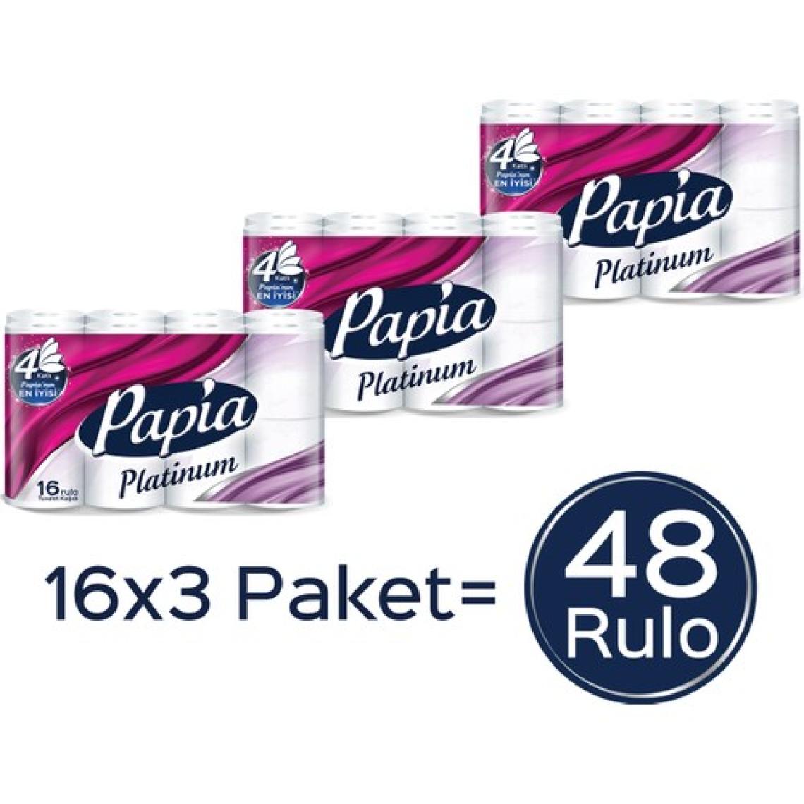 Papia Platinum Tuvalet Kağıdı 48 Rulo